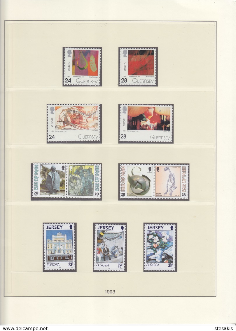 Europa Cept 1993 : Year Collection According To LINDNER Album Pages  (15 Scans) / MNH - 1993