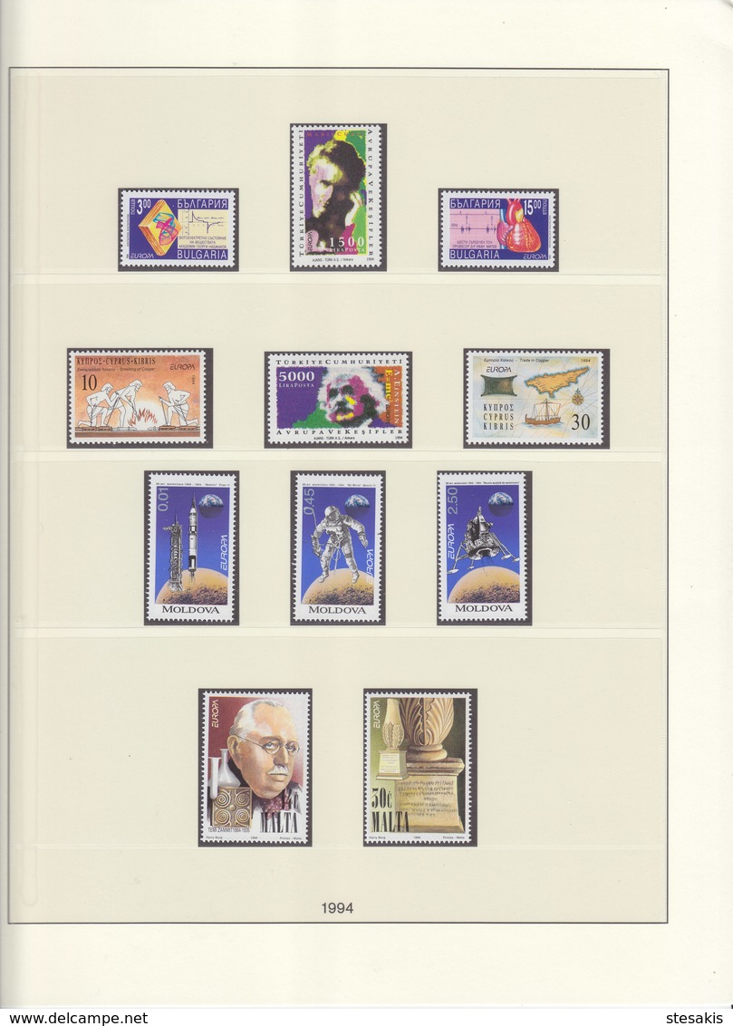 Europa Cept 1994 : Year Collection According To LINDNER Album Pages  (17 Scans) / MNH - 1994