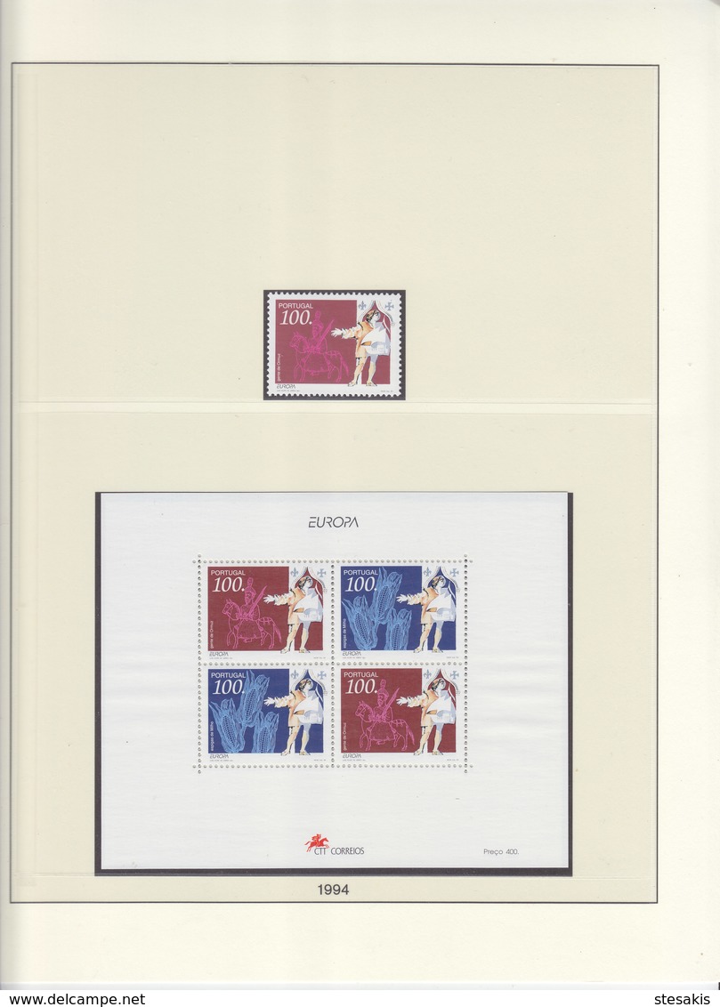 Europa Cept 1994 : Year collection according to LINDNER album pages  (17 scans) / MNH