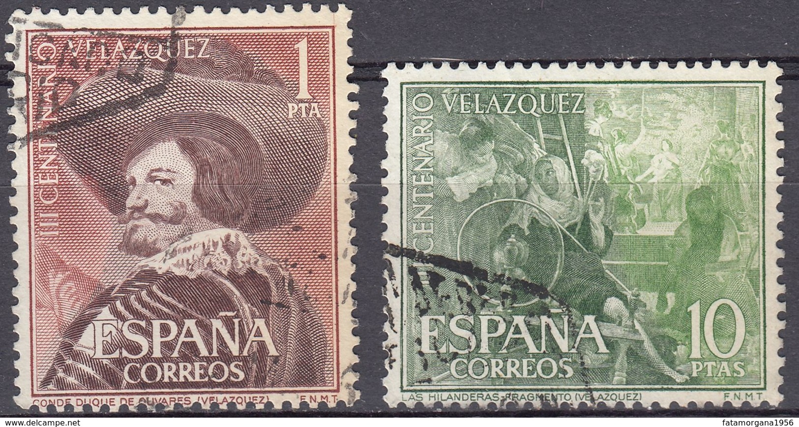 ESPAÑA - SPAGNA - SPAIN - ESPAGNE - 1961 - Lotto Di Due Valori Usati: Yvert 1018 E 1020. - Usati