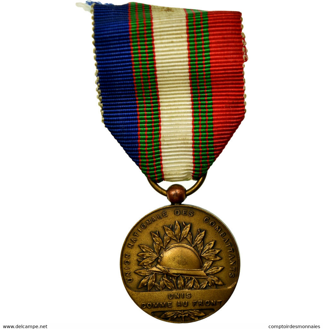 France, Union Nationale Des Combattants, Médaille, Non Circulé, Gilt Bronze - Autres & Non Classés