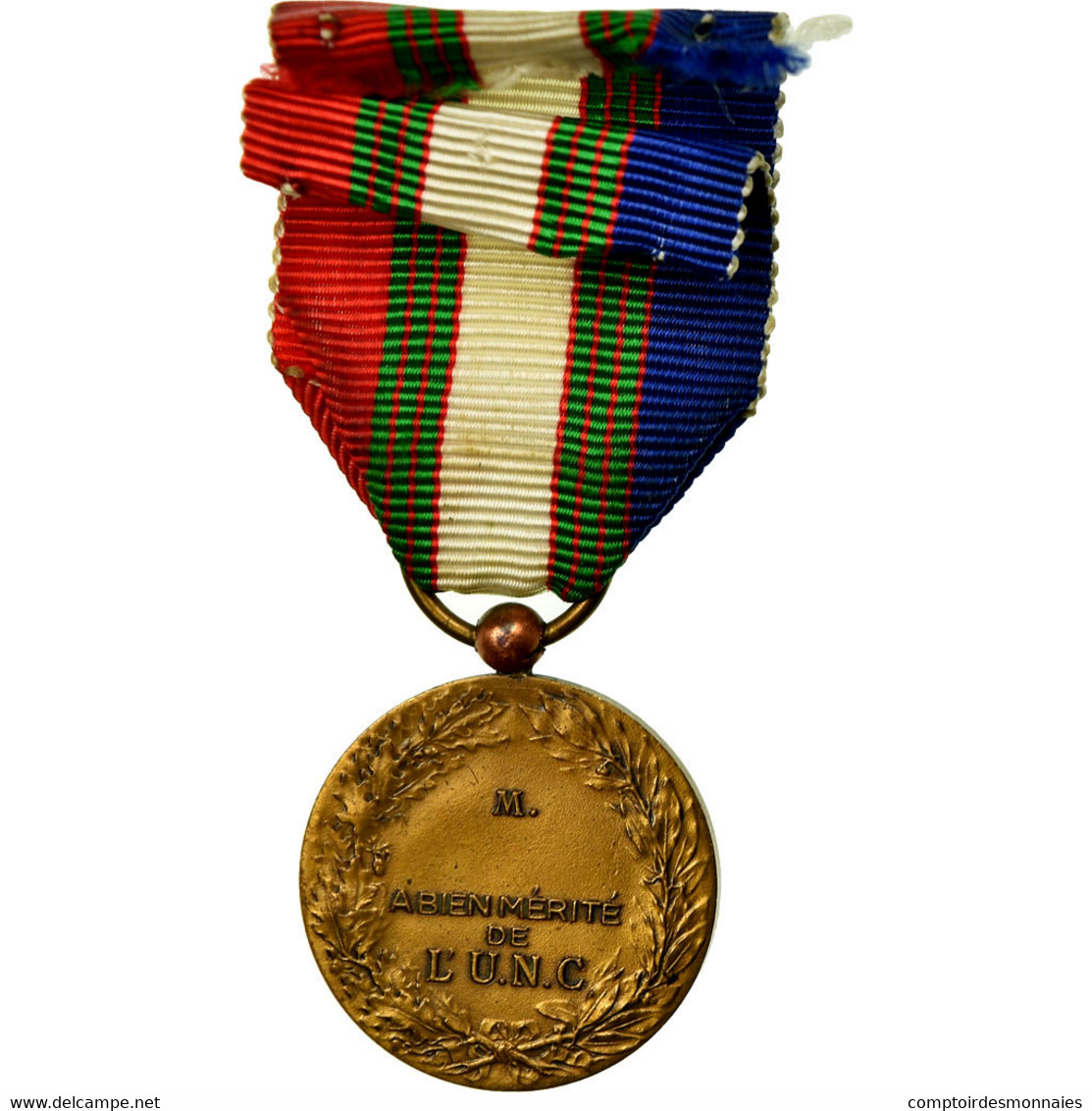 France, Union Nationale Des Combattants, Médaille, Non Circulé, Gilt Bronze - Autres & Non Classés