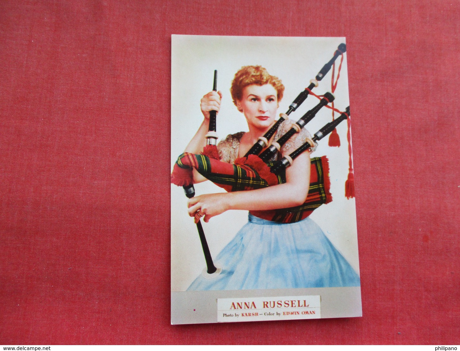 Anna Russell  With Bag Pipes International Concert Comedienne>    Ref 3289 - Other & Unclassified