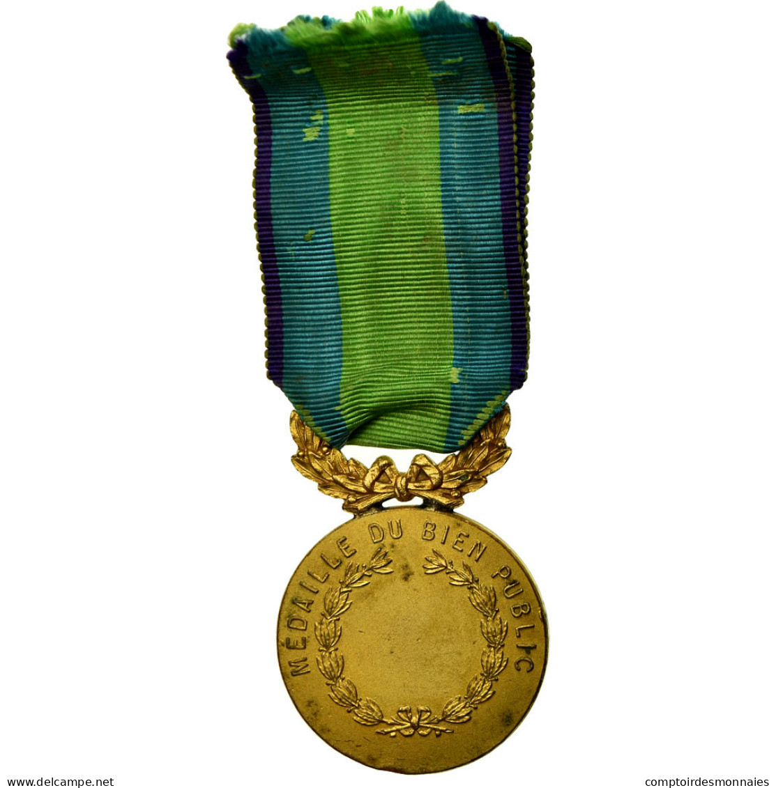 France, Bien Public, Médaille, Très Bon état, Landowski, Gilt Bronze, 32 - Autres