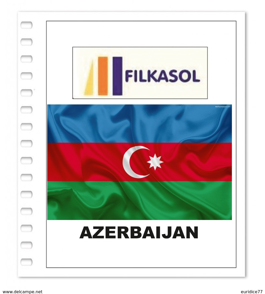 Suplemento Filkasol Azerbaijan 2016 + Filoestuches HAWID Transparentes - Pre-printed Pages