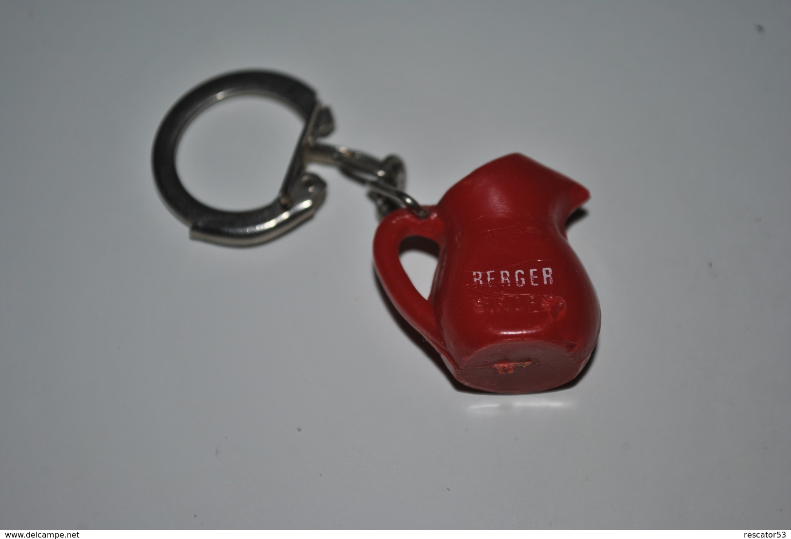 Rare Vintage Porte-clefs Années 50-60 Pot Rouge Berger Sirops - Porte-clefs