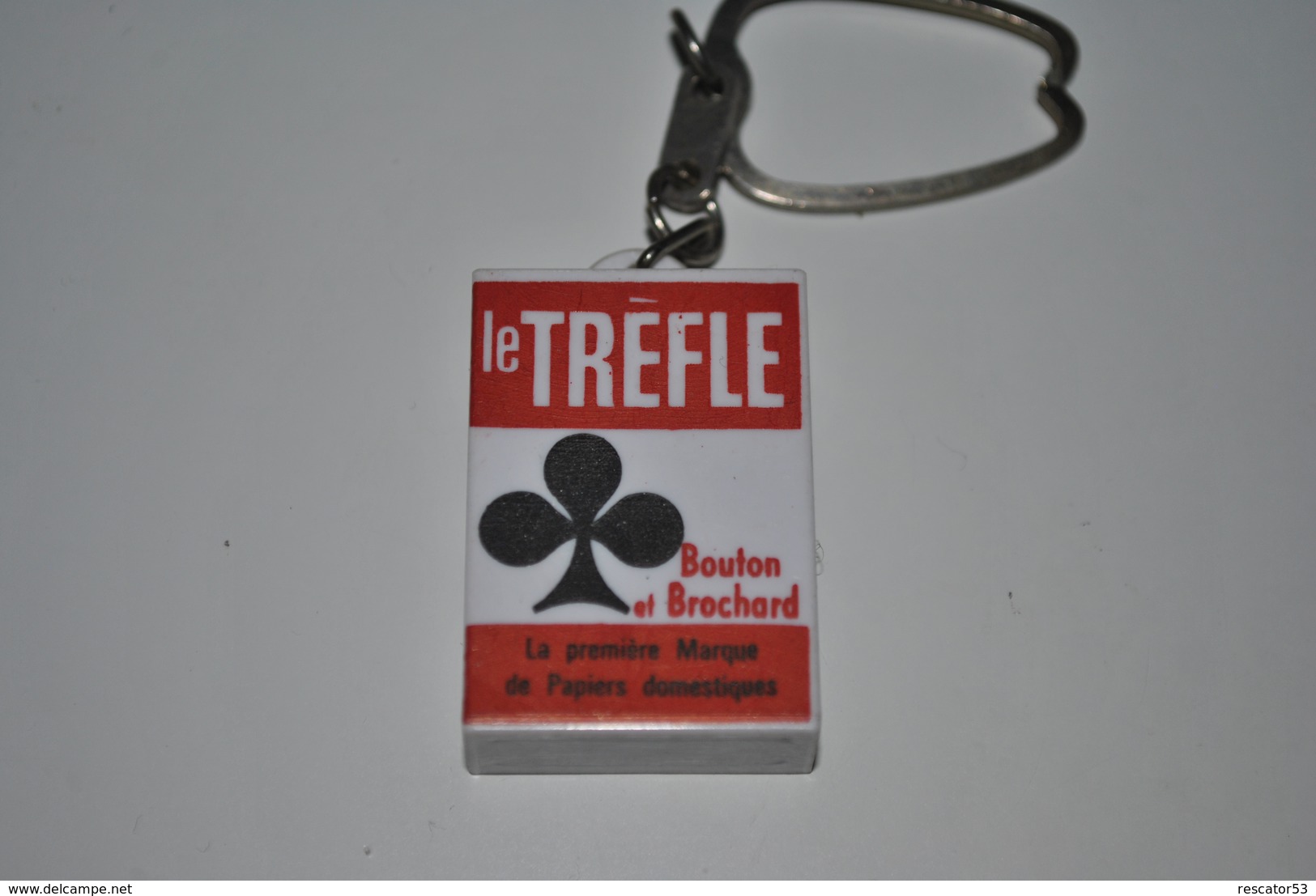 Rare Vintage Porte-clefs Années 50-60 Papier Toilette Le Trèfle - Sleutelhangers