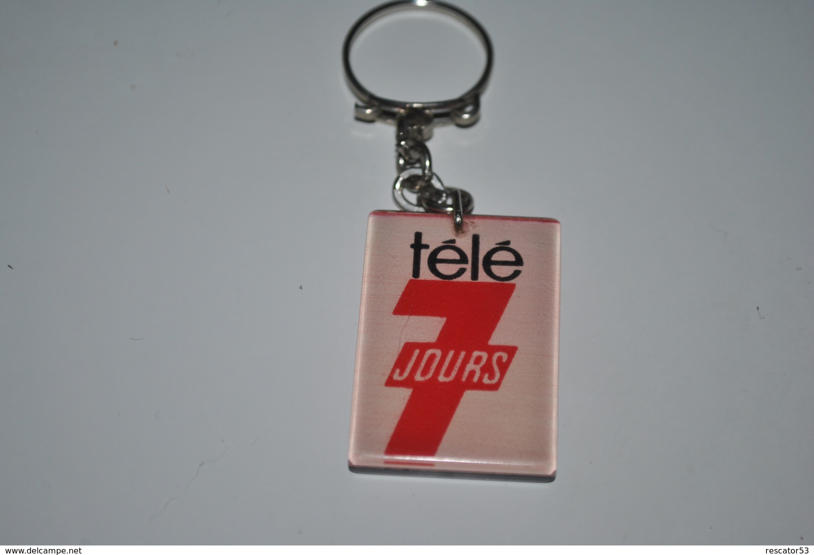 Rare Vintage Porte-clefs Années 50-60 Revue Télé 7 Jours Robert Chapatte Tour De France 1966 - Porte-clefs