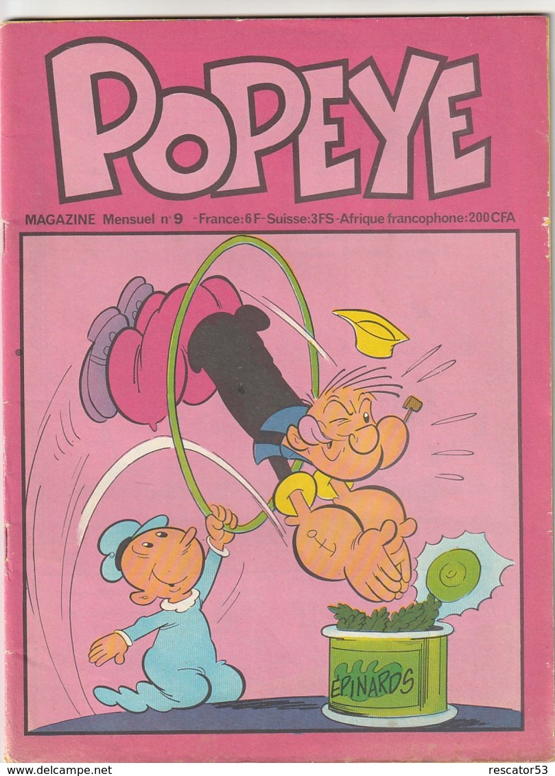 Rare Magazine Popeye N°9 De 1981 - Autre Magazines