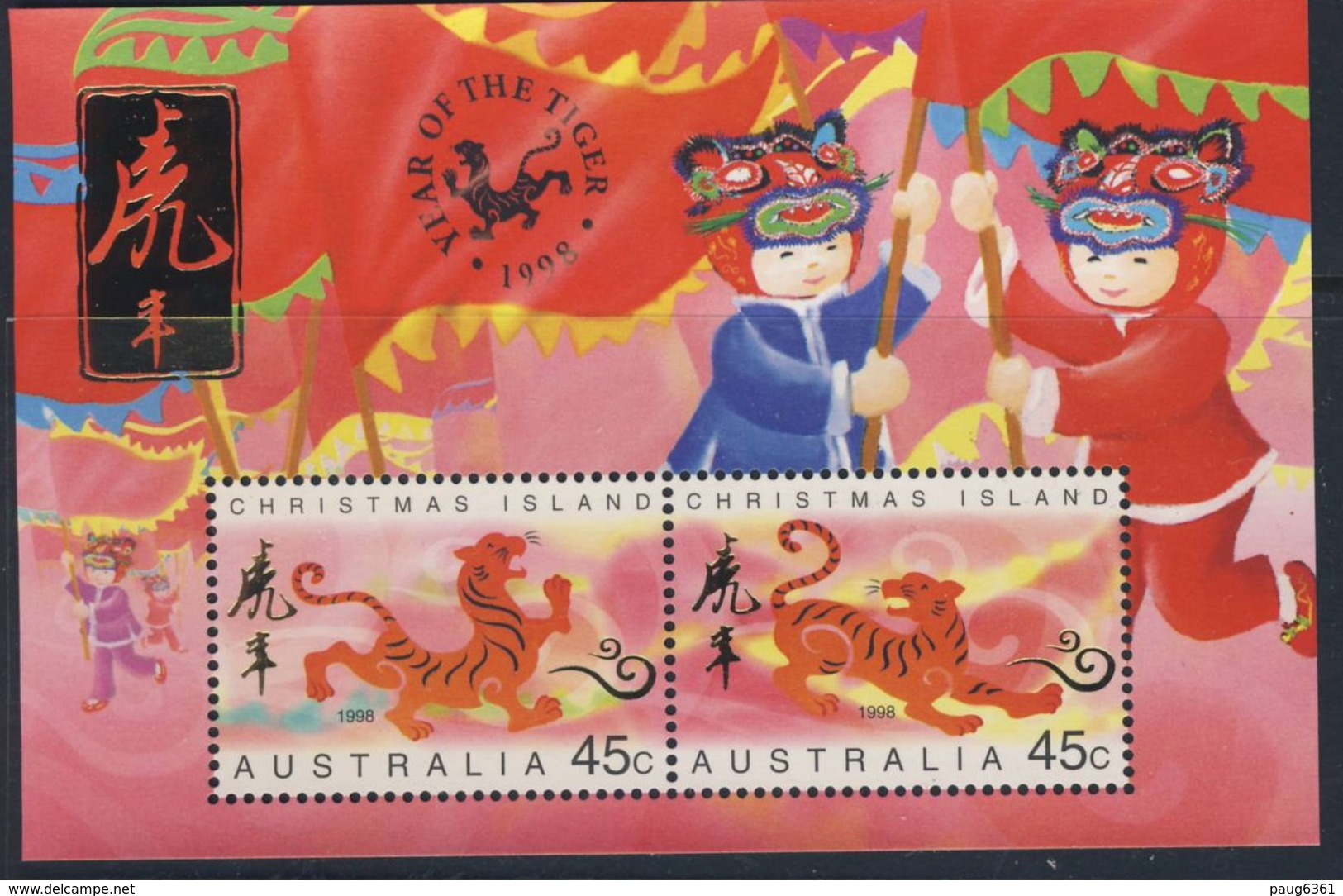 ILES CHRISTMAS 1998 ANNEE DU TIGRE  YVERT N°B20  NEUF MNH** - Nouvel An Chinois