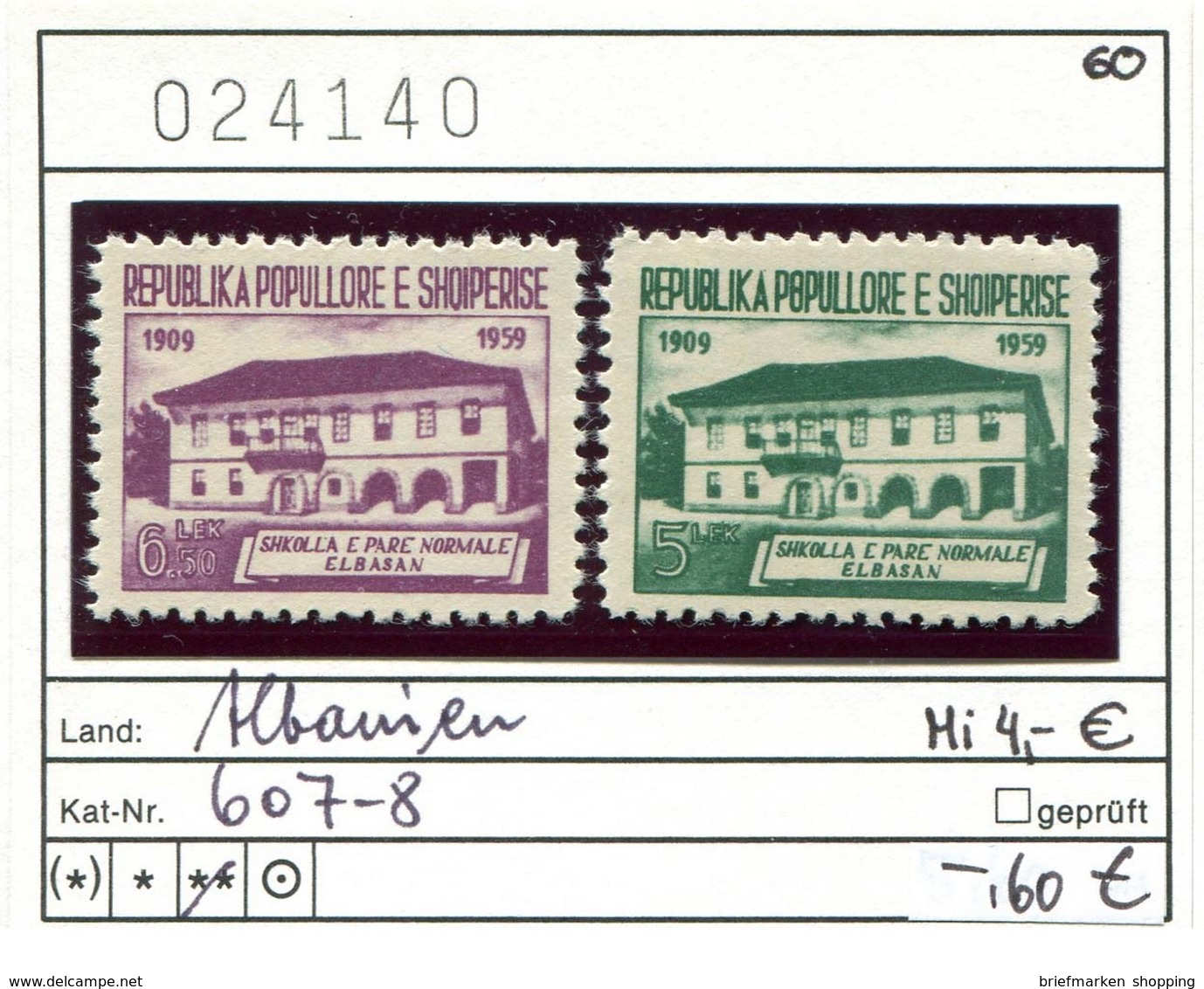 Albanien - Albanie - Albania - Michel 607-608 - ** Mnh Neuf Postfris - - Albanie