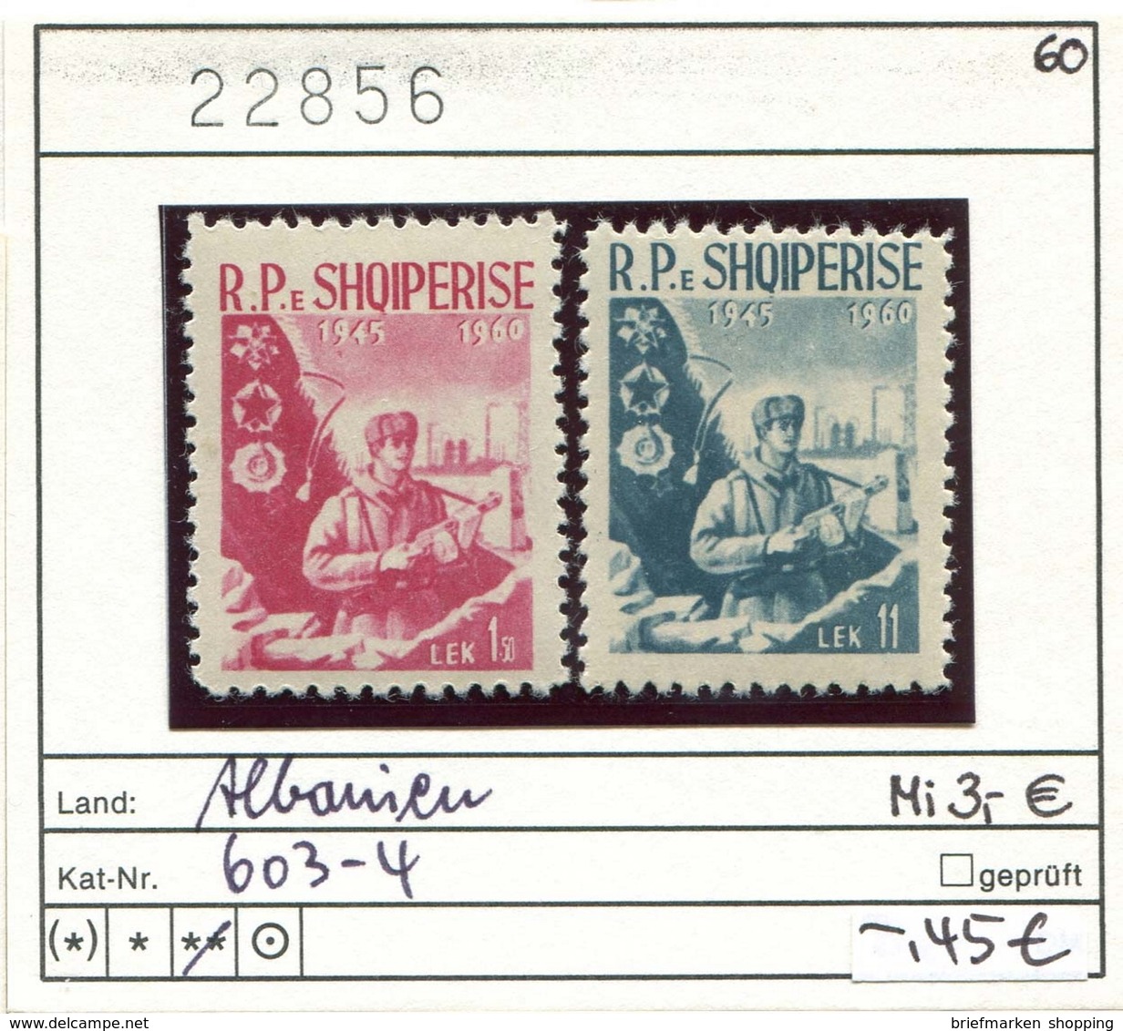 Albanien - Albanie - Albania - Michel 603-604 - ** Mnh Neuf Postfris - - Albanien