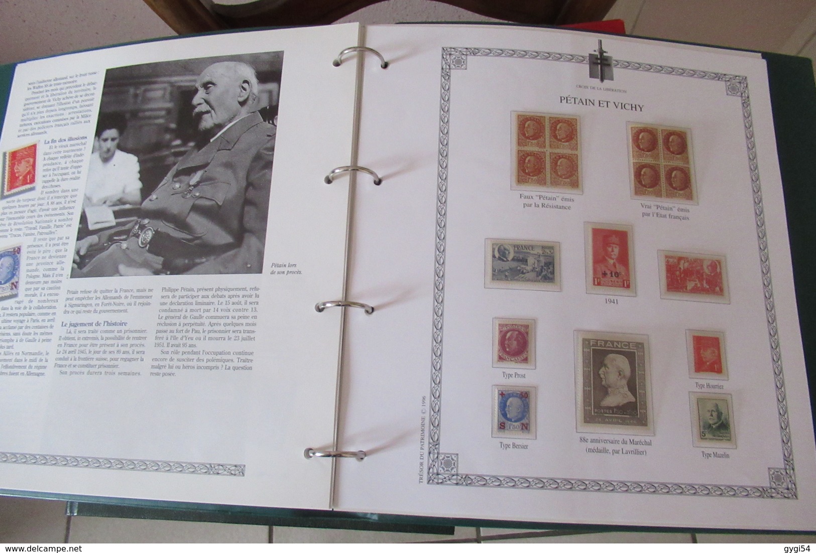 Trésor du Patrmoine  1940 -1945 timbres n** MNH  SOUS POCHETTE timbres de la Libération