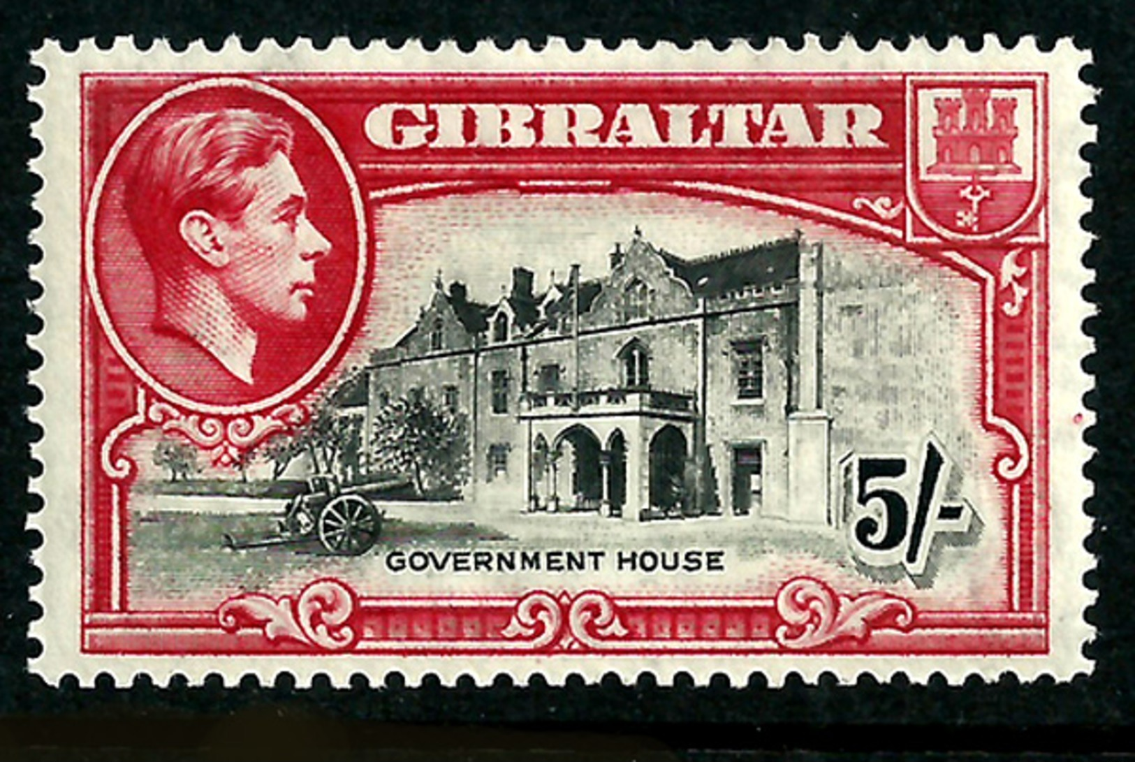 Gibraltar , 1938  , SG.#129 , 5/ , Perf. 14, MNH ** - Sonstige & Ohne Zuordnung