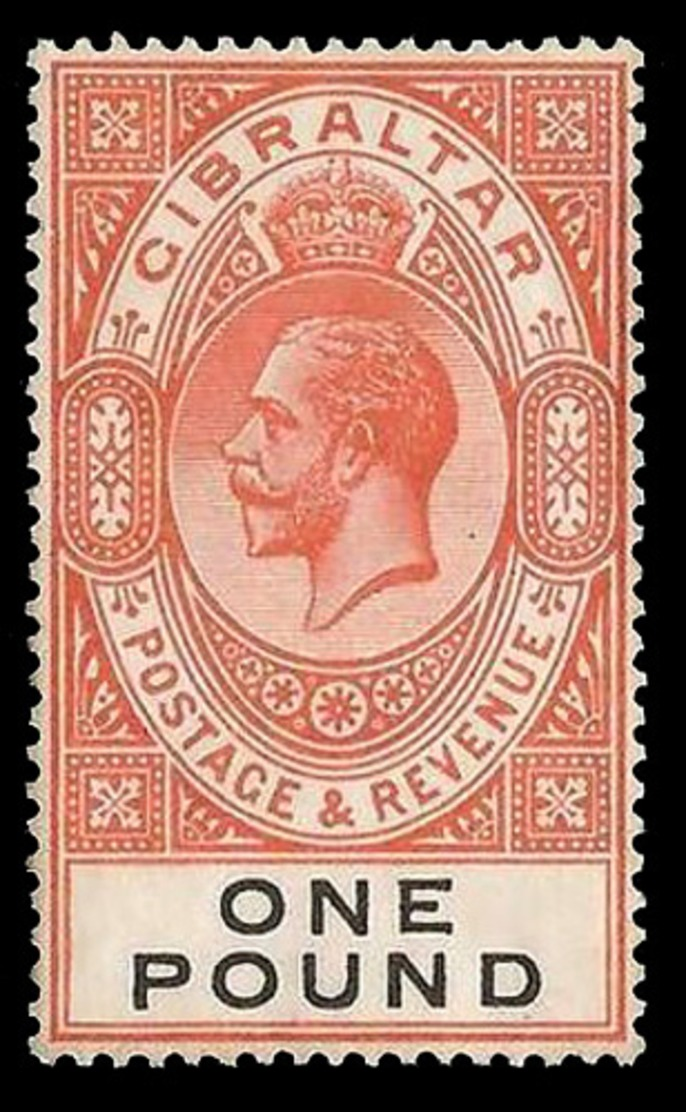 Gibraltar ,  1927 , £1 Red , SG.#107 ,scarce St. , MNH ** - Sonstige & Ohne Zuordnung