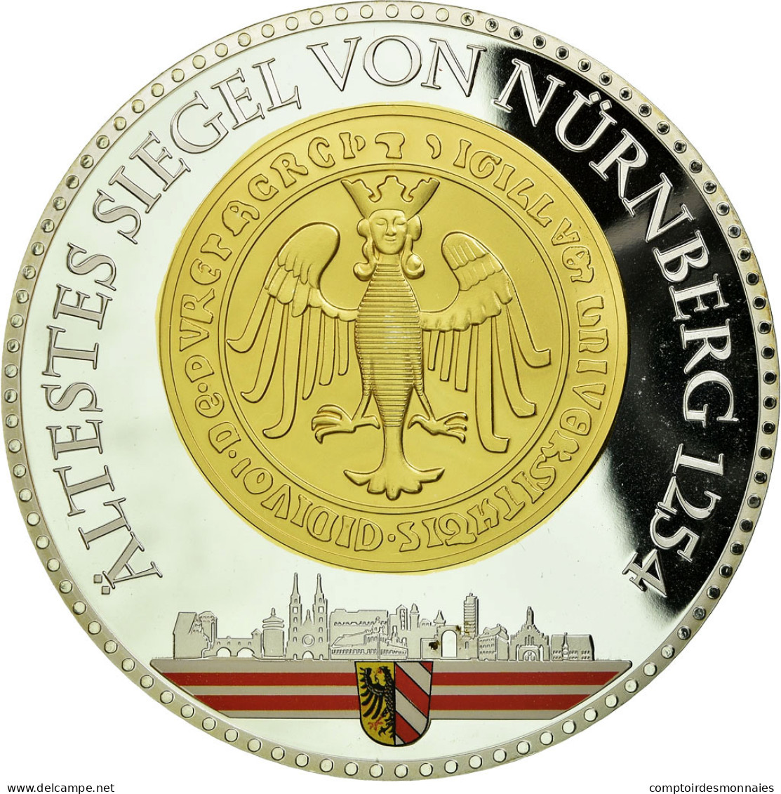 Allemagne, Médaille, Nuremberg, 2012, FDC, Cuivre Plaqué Argent - Autres & Non Classés