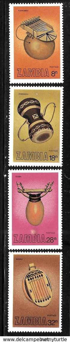 Zambia 1981 Traditional Musical Instruments MNH - Zambia (1965-...)