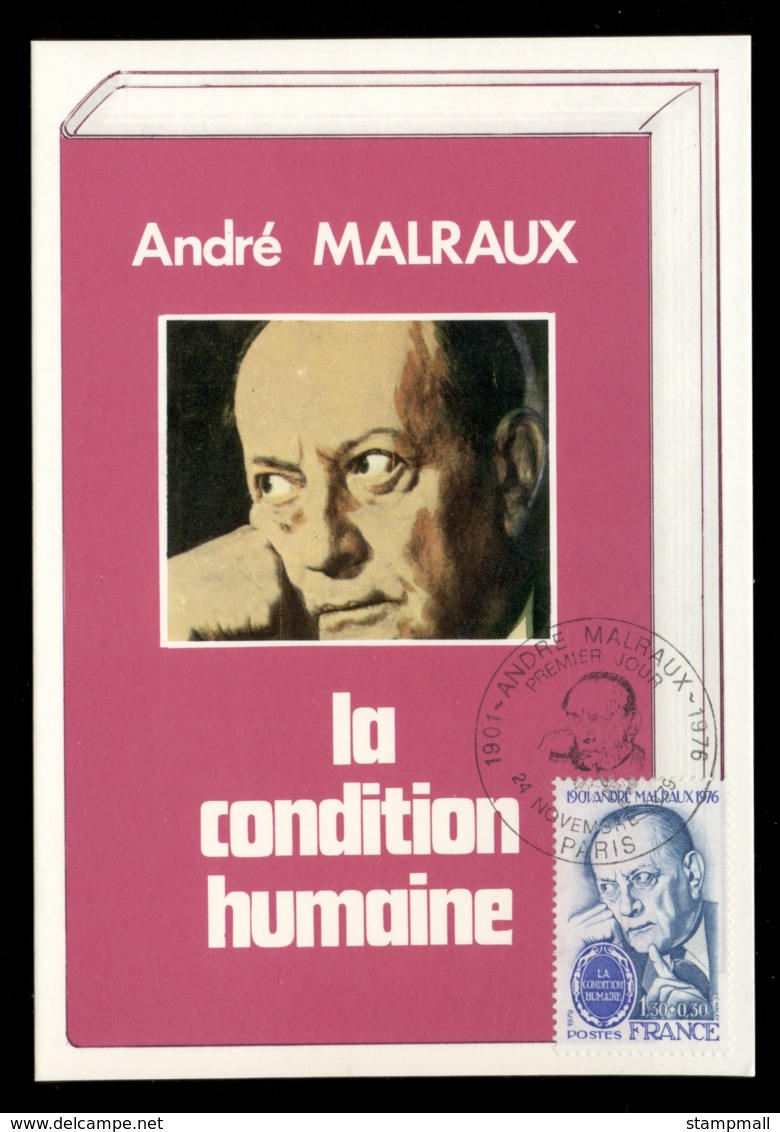 France 1979 Andre Malraux Maxicard - 1970-1979