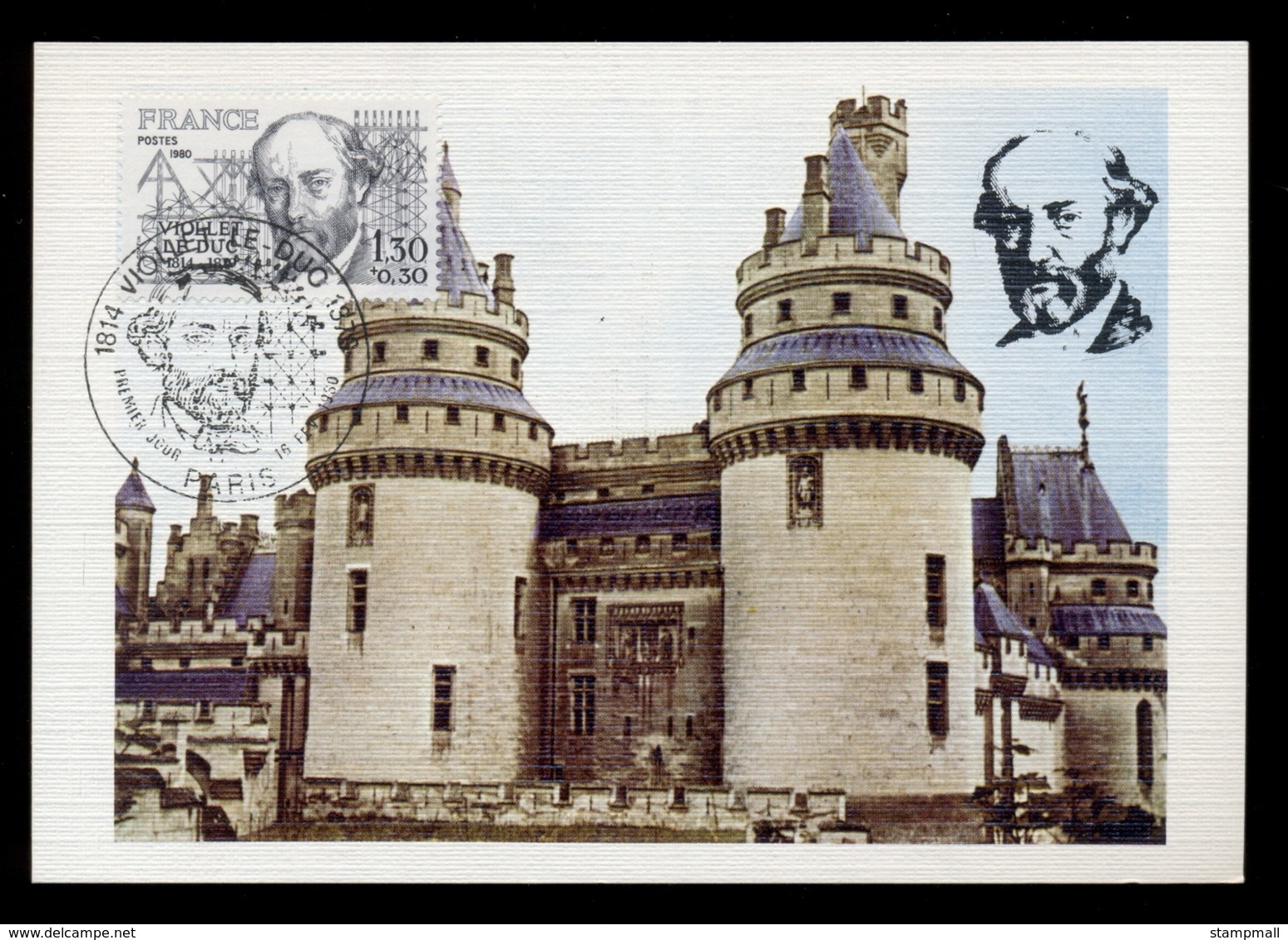 France 1980 Eugene Violet Le Duc Maxicard - 1980-1989