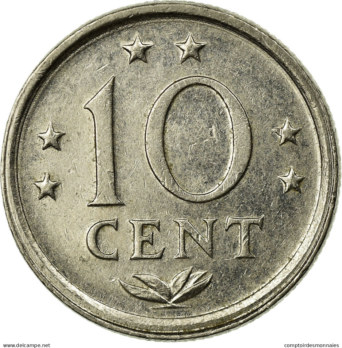 Monnaie, Netherlands Antilles, Juliana, 10 Cents, 1985, TTB, Nickel, KM:10 - Antilles Neérlandaises