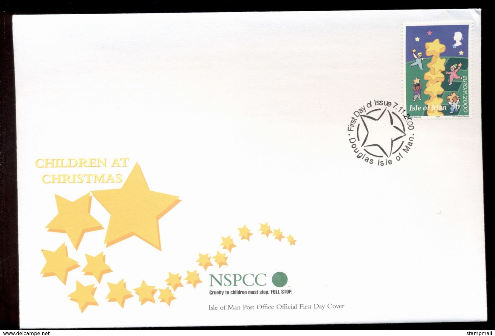 Isle Of Man 2000 Europa Field Of Stars FDC - Isle Of Man