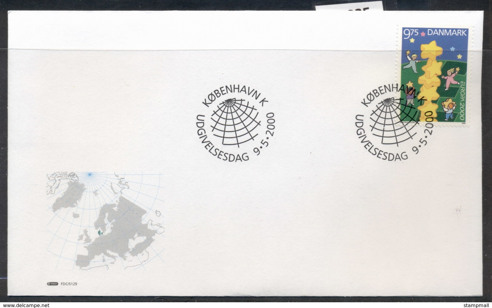 Denmark 2000 Europa Field Of Stars FDC - FDC