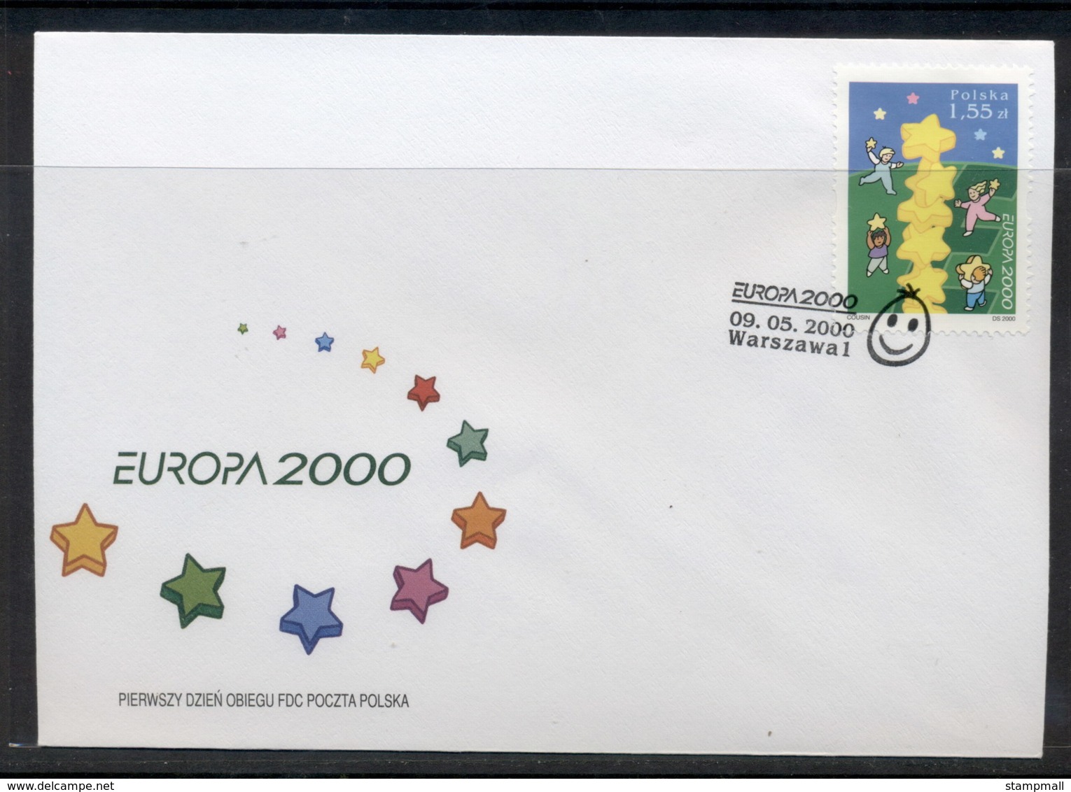 Poland 2000 Europa Field Of Stars FDC - FDC