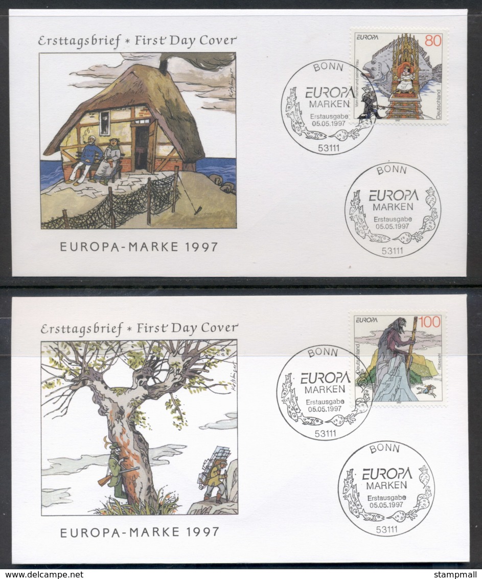 Germany 1997 Europa Myths & Legends 2x FDC - Other & Unclassified