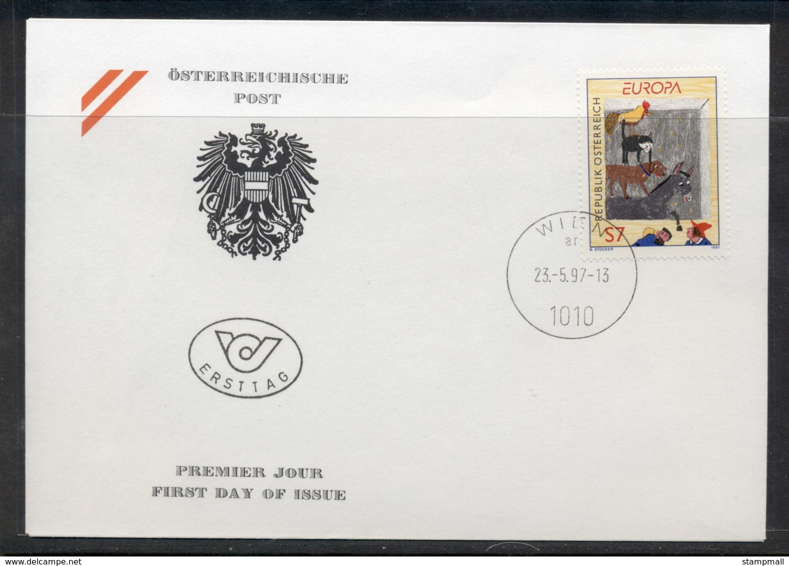 Austria 1997 Europa Myths & Legends FDC - FDC