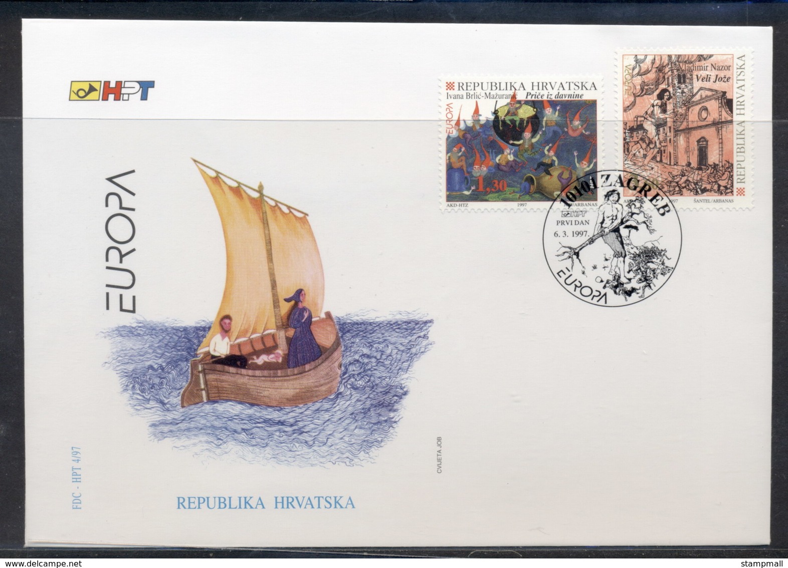 Croatia 1997 Europa Myths & Legends FDC - Croacia