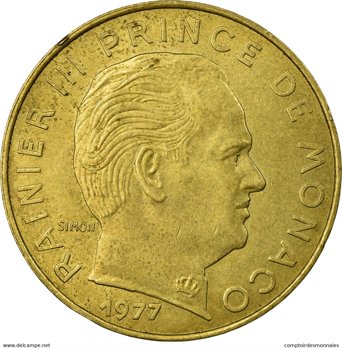 Monnaie, Monaco, Rainier III, 20 Centimes, 1977, TTB, Aluminum-Bronze - 1960-2001 Nouveaux Francs