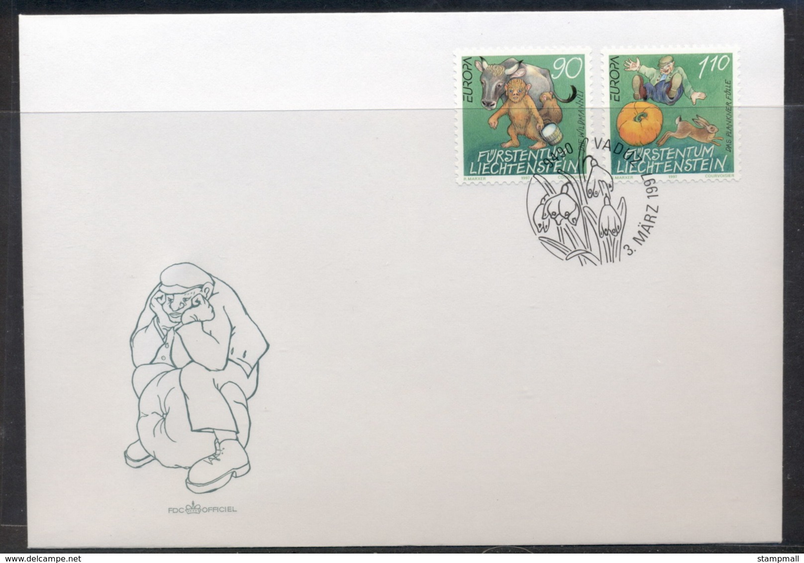 Liechtenstein 1997 Europa Myths & Legends FDC - FDC