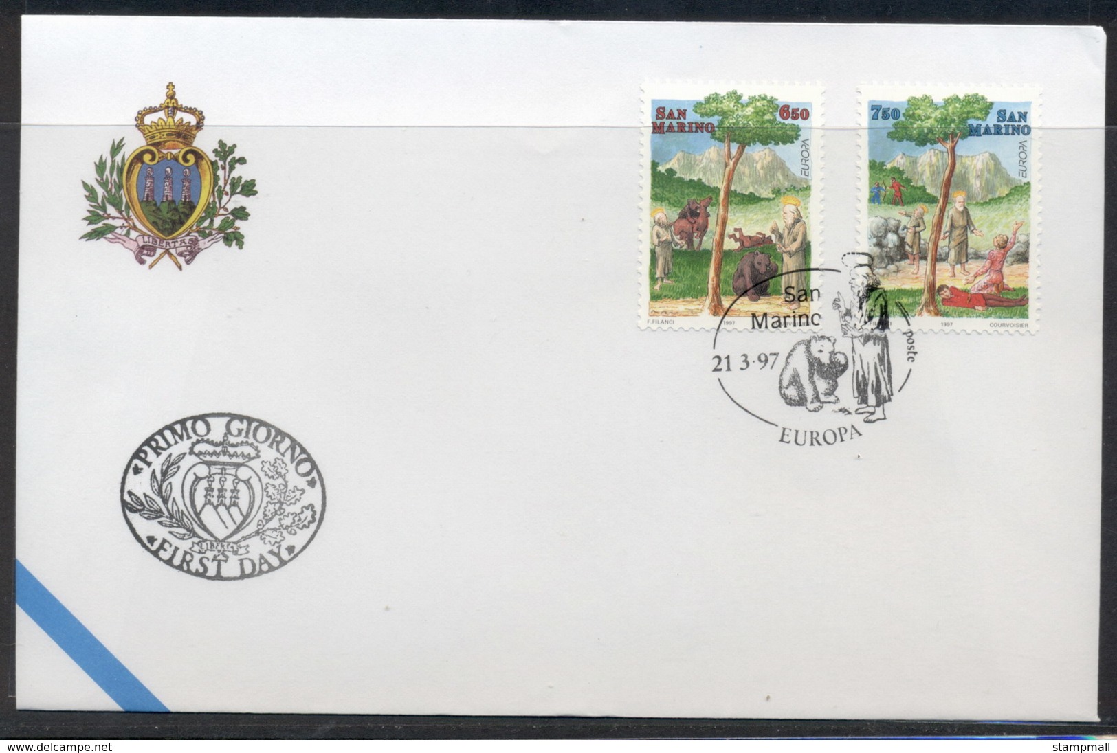 San Marino 1997 Europa Myths & Legends FDC - FDC