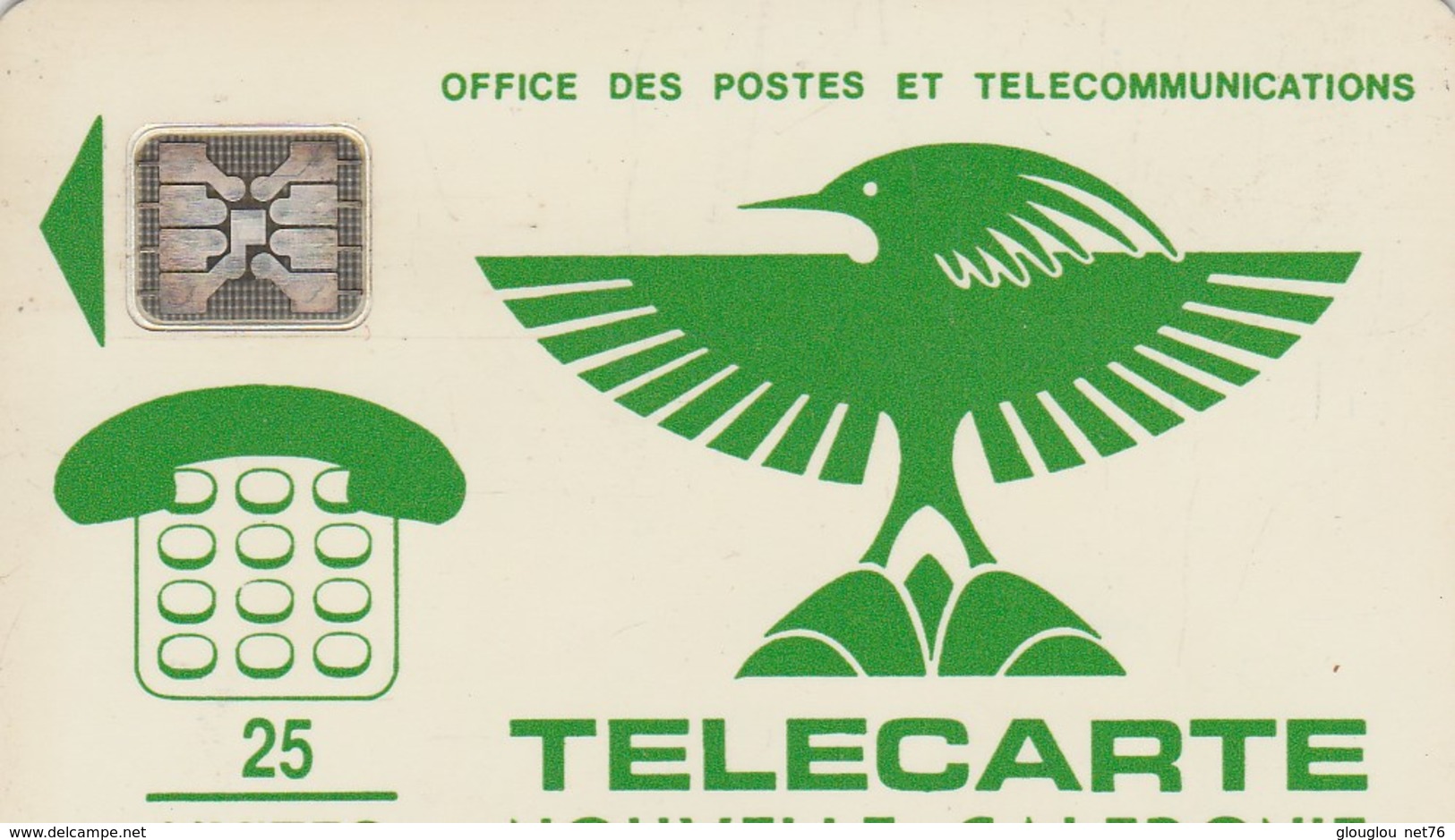 TELECARTE 25 UNITES  NOUVELLE-CALEDONIE    SCHLUMBERGER - Nouvelle-Calédonie