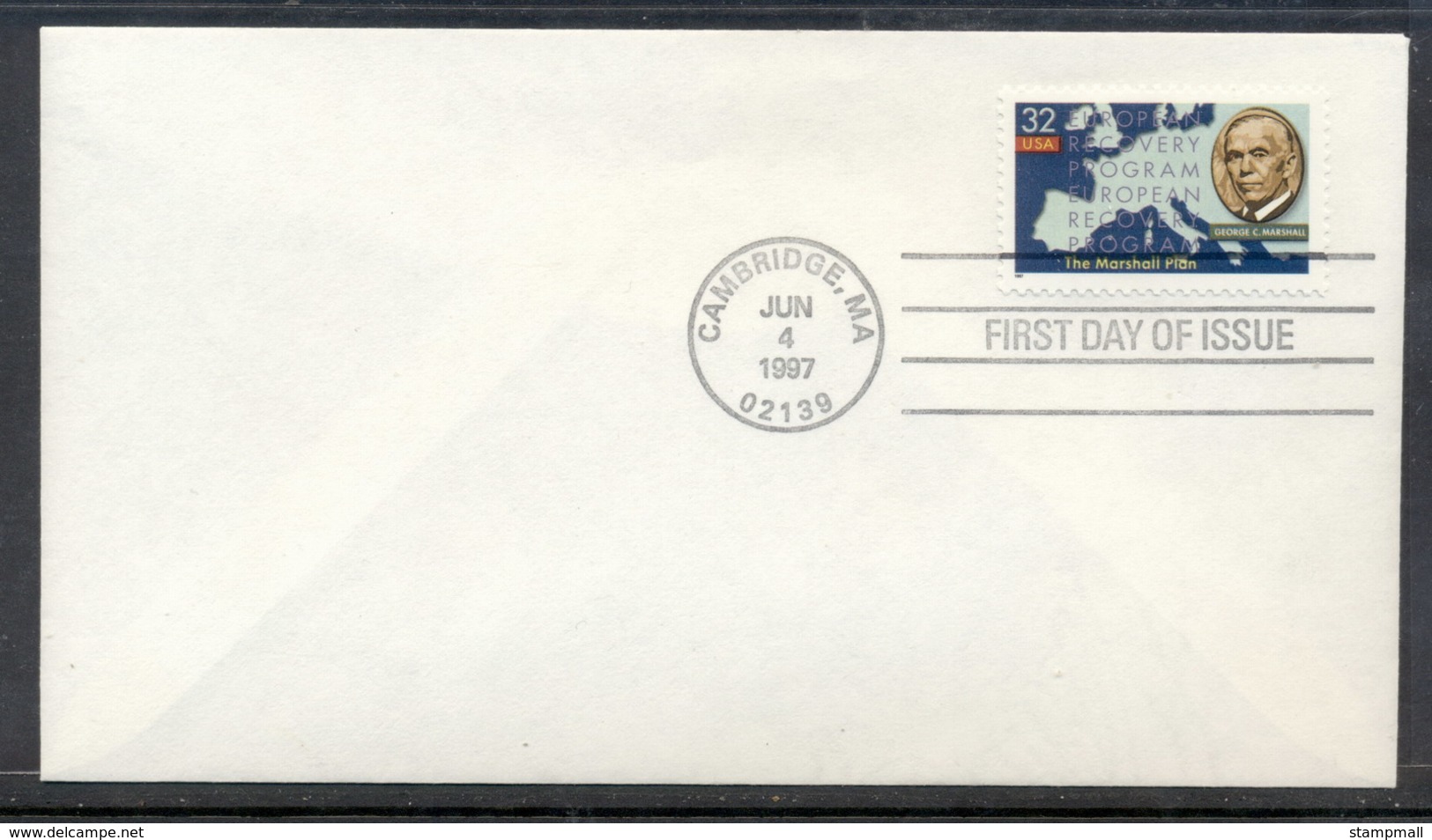 USA 1997 European Recovery Program FDC - Event Covers