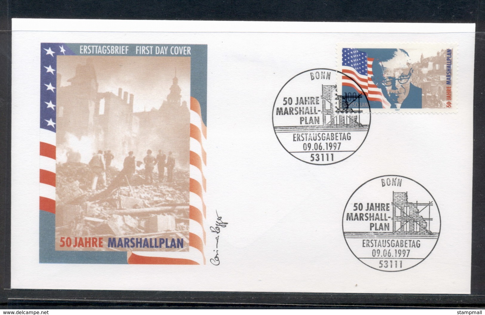 Germany 1997 Marshall Plan FDC - Other & Unclassified