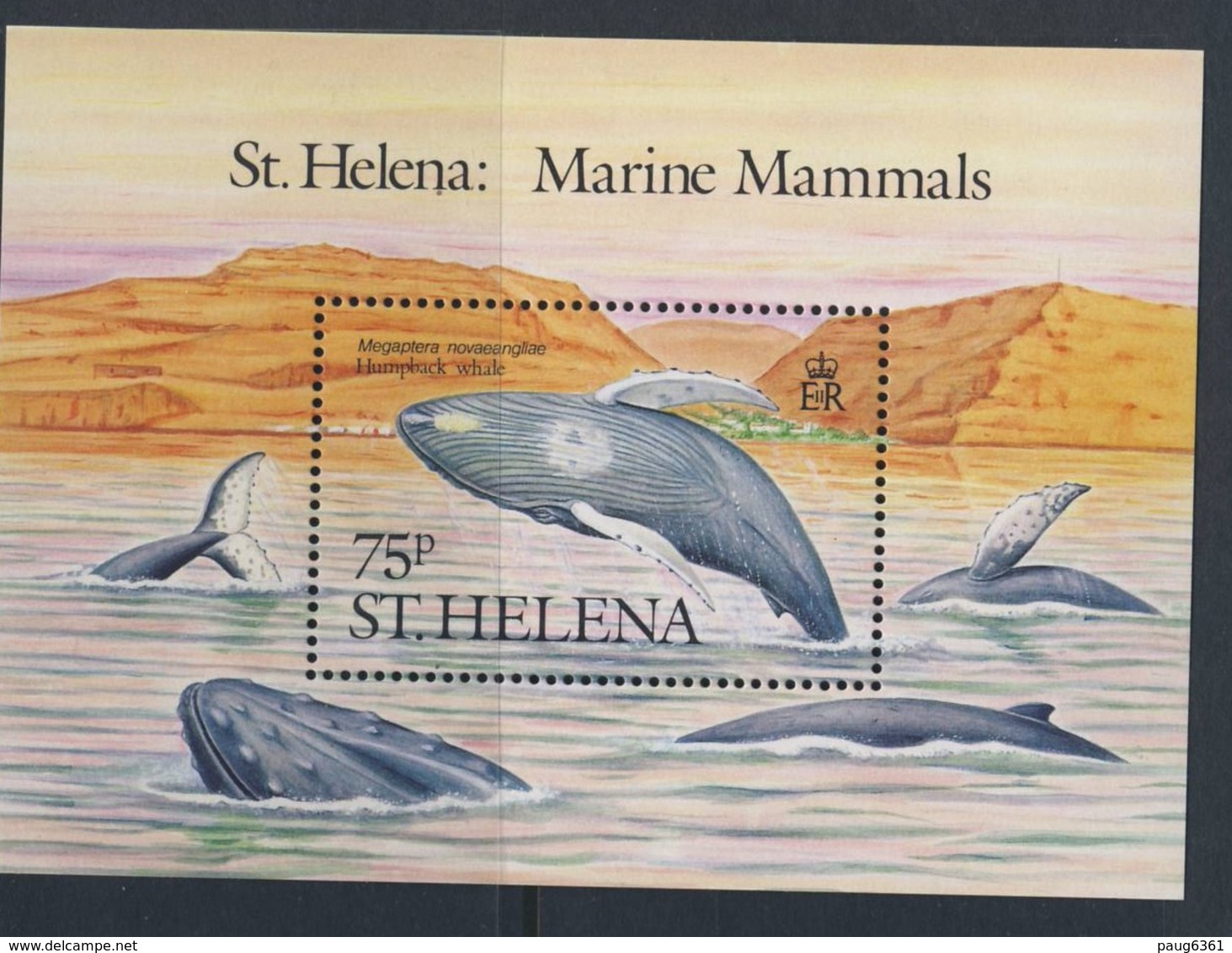 SAINTE-HELENE 1987 BALEINES  YVERT N°B7  NEUF MNH** - Baleines