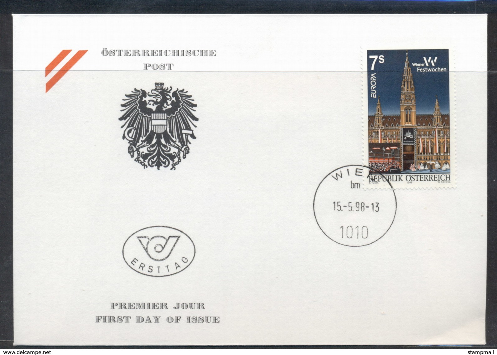 Austria 1998 Europa Holidays & Festivals FDC - FDC