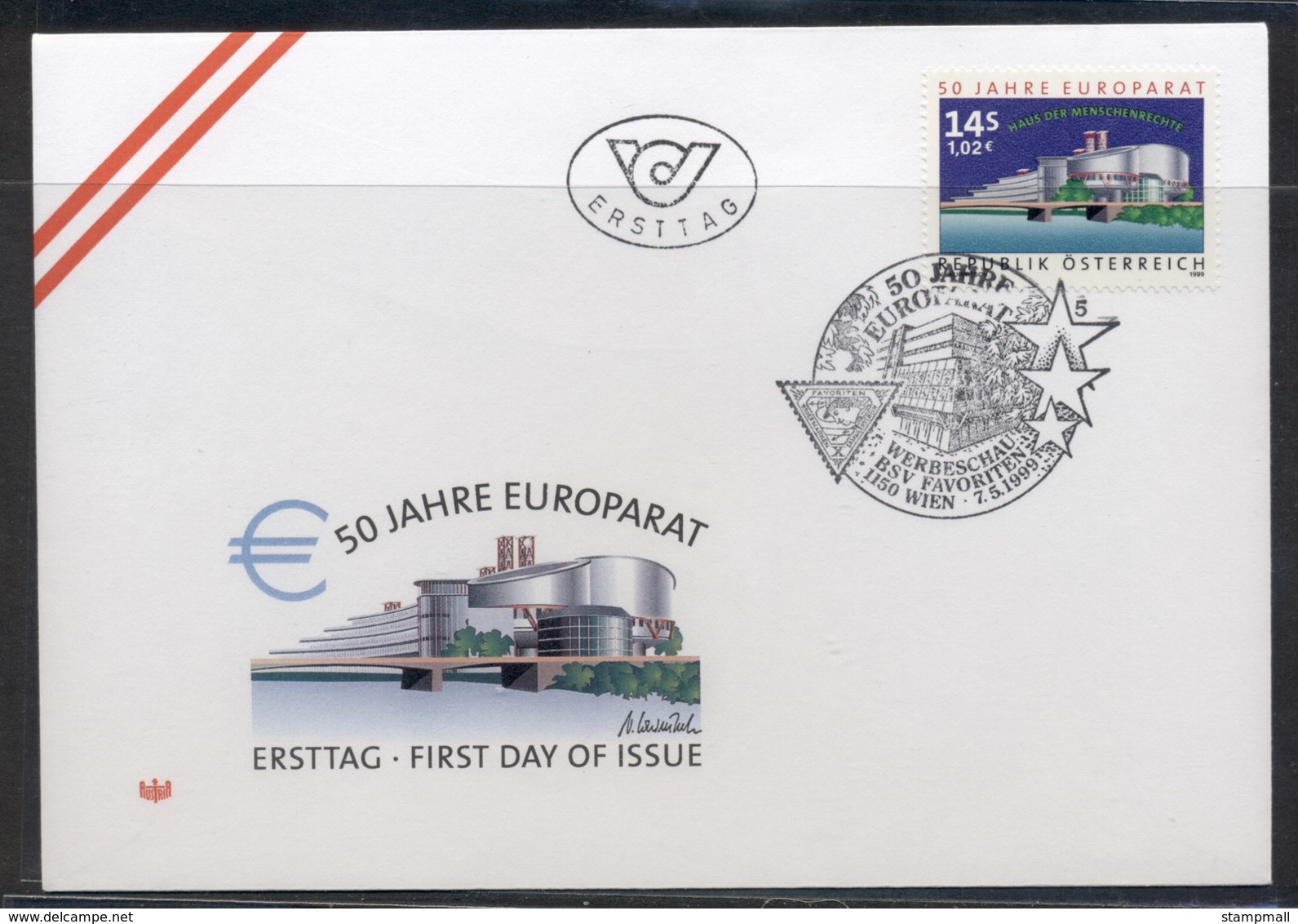 Austria 1999 Council Of Europe FDC - FDC