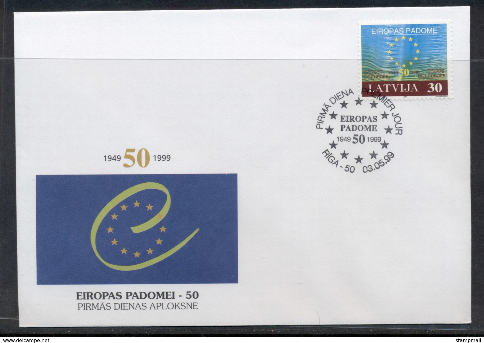 Latvia 1999 Council Of Europe FDC - Latvia