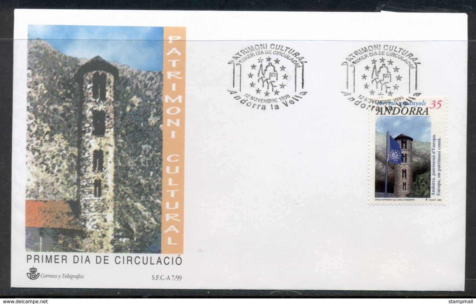 Andorra (Sp) 1999 European Heritage FDC - Storia Postale
