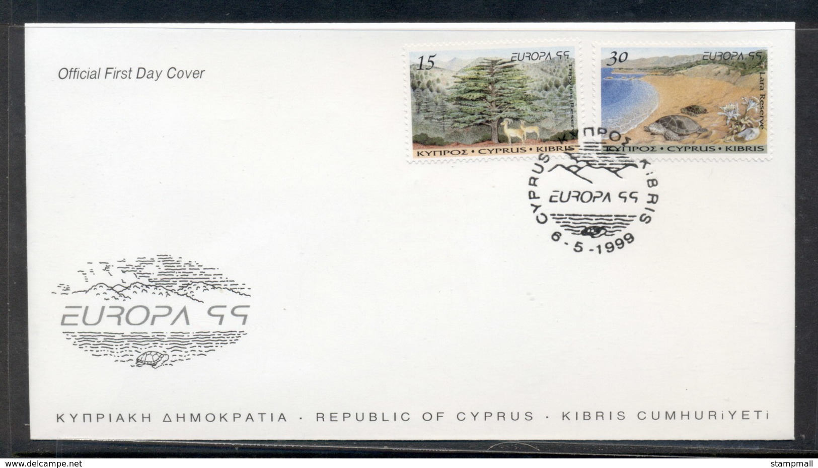 Cyprus 1999 Europa Nature Parks FDC - Storia Postale