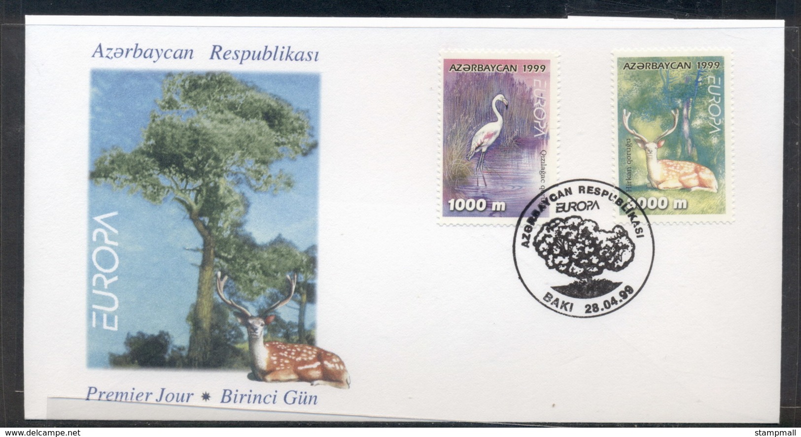 Azerbaijan 1999 Europa Nature Parks FDC - Azerbaïjan