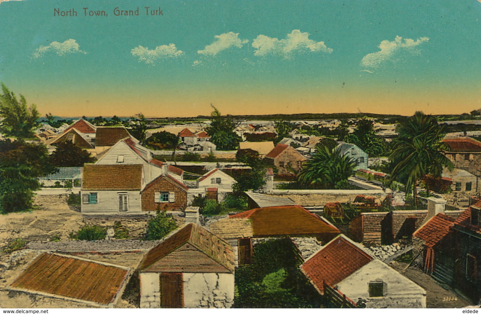 Grand Turk , North Town Colored  Edit E. Neale Coverley B.W.I. - Turques-et-Caïques (Iles)