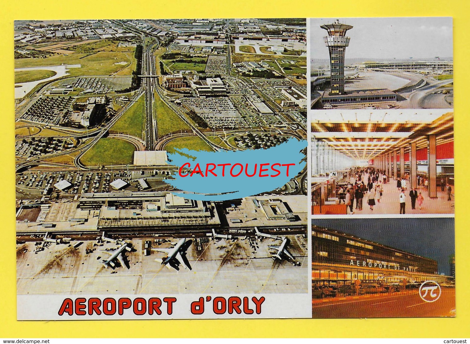 Flughafen ֎ AIRPORT ֎ AEROPORT ֎  Aérogare  De PARIS ORLY SUD AVION  TOUR DE CONTROLE  ֎ 1986 - Aeronáutica - Aeropuerto