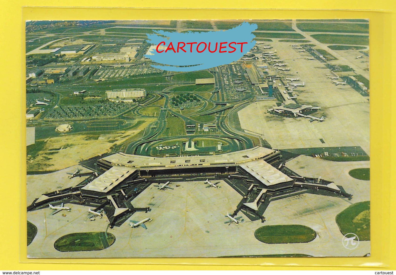 Flughafen ֎ AIRPORT ֎ AEROPORT ֎  Aérogare  De PARIS ORLY OUEST AVION  TOUR DE CONTROLE  ֎ 1976 - Aeronáutica - Aeropuerto