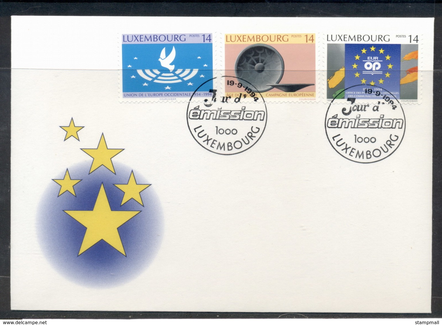 Luxembourg 1994 European Union, Bronze Age FDC - FDC