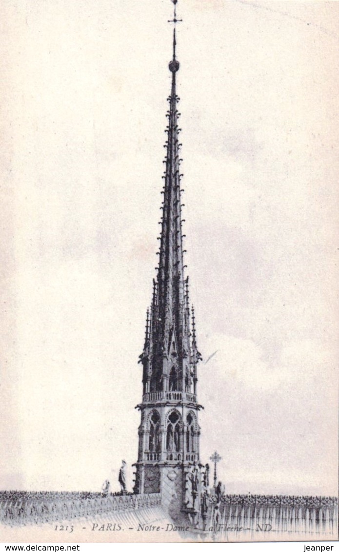 CPA - 75 - PARIS - Notre-Dame - La Flèche - Non écrite - 2 Scans - Notre Dame De Paris