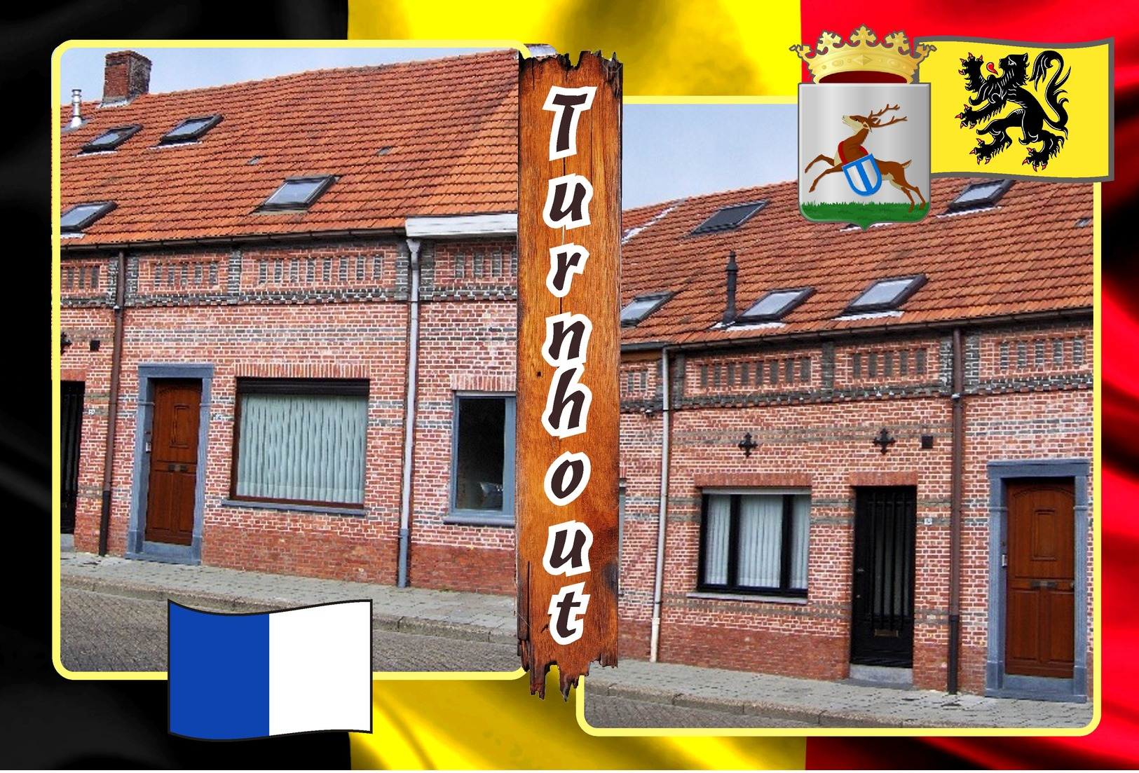 Postcards, REPRODUCTION, Municipalities Of Belgium, Turnhout, Duplex 295 - 345 = 51 Pcs. - Cartes Géographiques