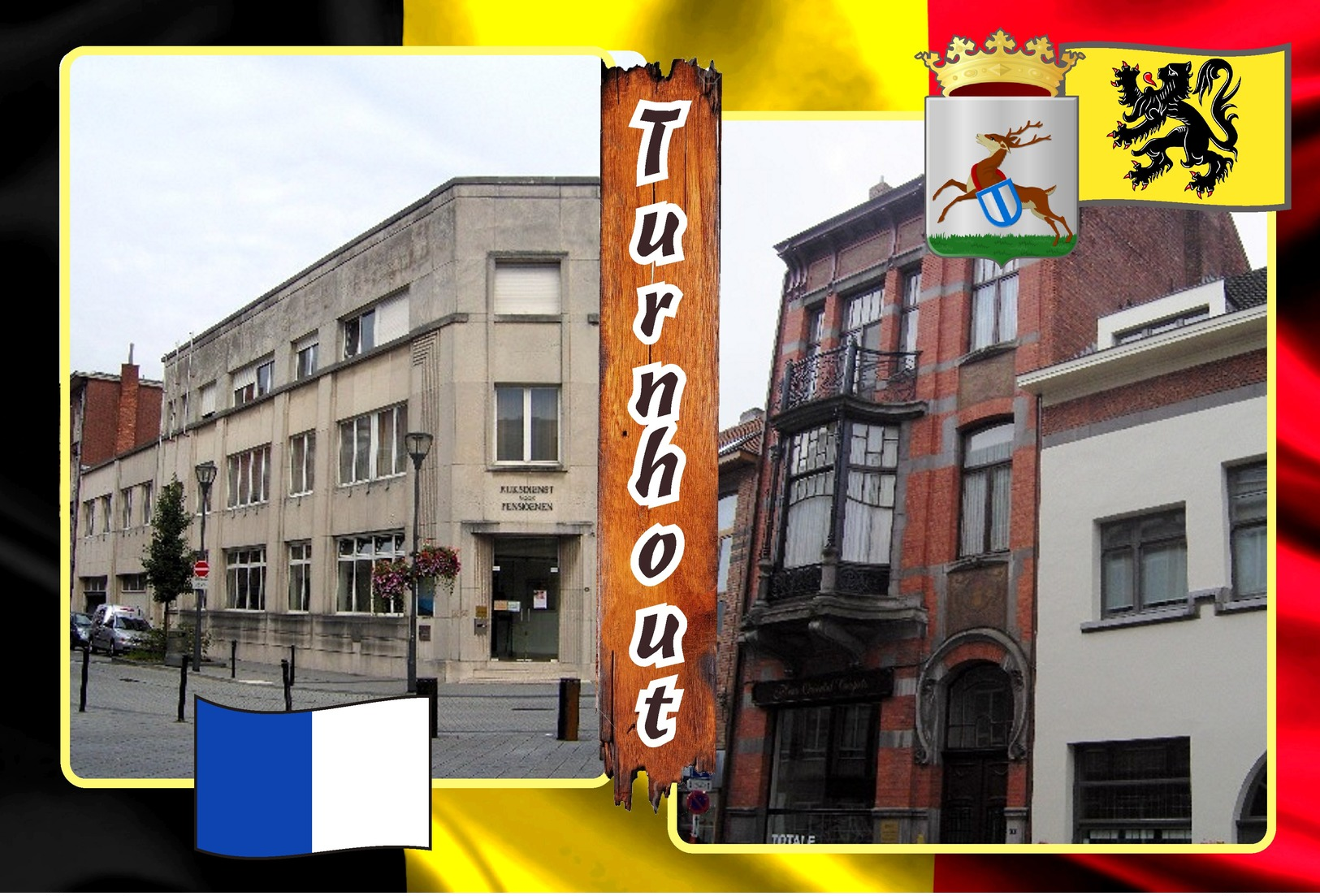 Postcards, REPRODUCTION, Municipalities Of Belgium, Turnhout, Duplex 295 - 345 = 51 Pcs. - Cartes Géographiques